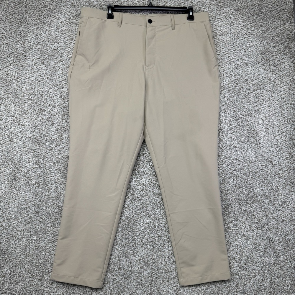 Banana Republic Performance Pants Men's Size 40x30‎ Beige Stretch Golf Casual